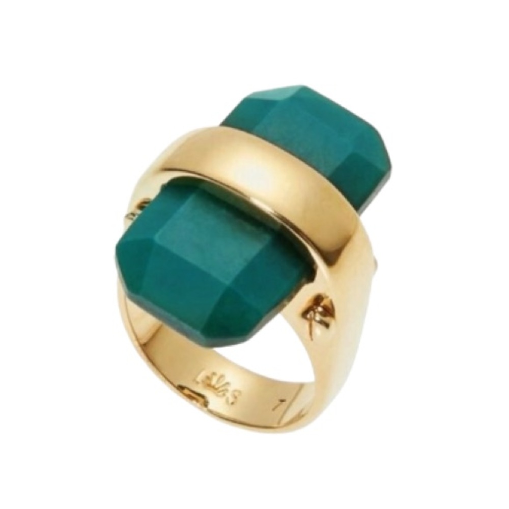 Lele Sadoughi Starry Night Sandbar Ring. Size 7
